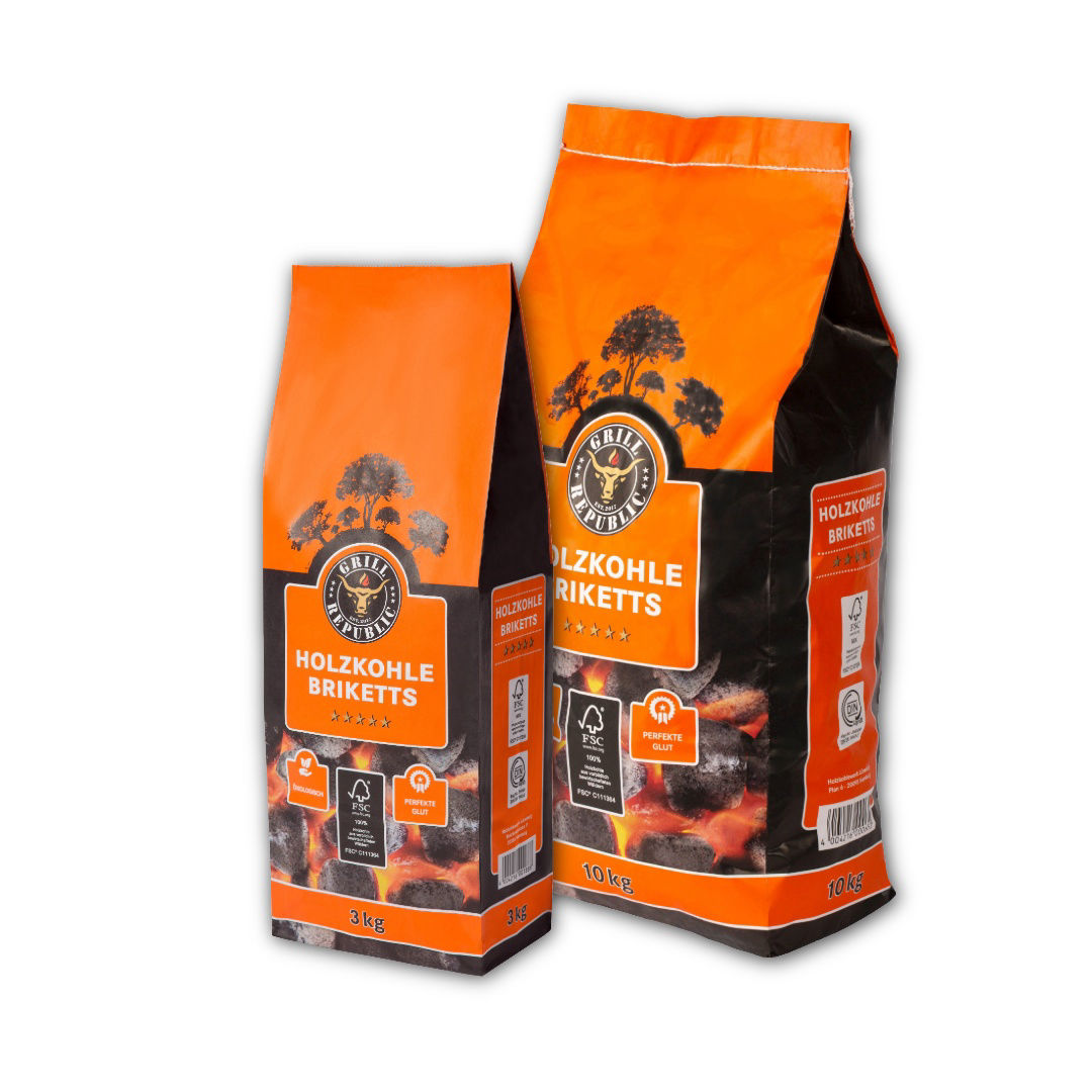 Grill Republic orange Tüte, alle Größen